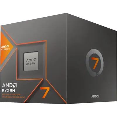 AMD Ryzen 7 8700G Desktop Processor with Ryzen AI – 8-Core, 16-Thread, Up to 5.1GHz Boost, Socket AM5, 65W TDP, Integrated Radeon 780M Graphics, Includes Wraith Spire Cooler (100-100001236SBX)