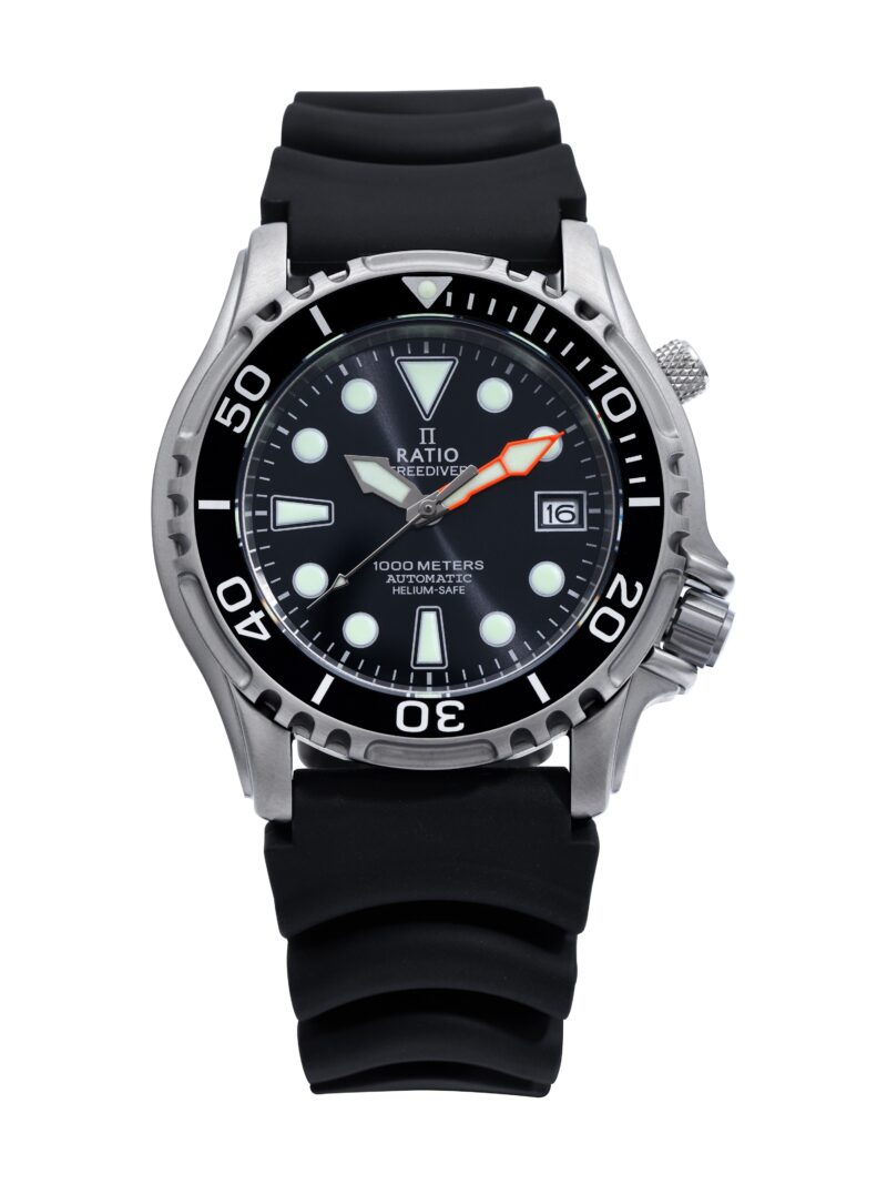 Ratio FreeDiver Helium Safe 1000M Stainless Steel Automatic 1066KE20-33VA-BLK Men's Watch
