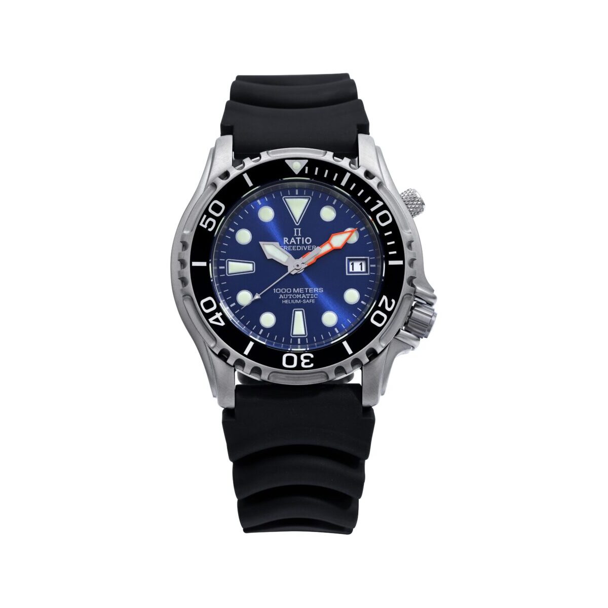 Ratio FreeDiver Helium Safe 1000M Stainless Steel Automatic 1066KE20-33VA-BLU Men's Watch