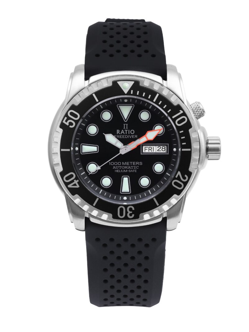 Ratio FreeDiver Helium-Safe 1000M Sapphire Automatic 1068HA90-34VA-BLK Men's Watch