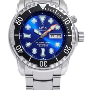 Ratio FreeDiver Helium-Safe 1000M Sapphire Automatic 1068HA96-34VA-BLU Men's Watch
