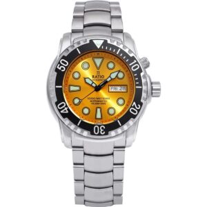 Ratio FreeDiver Helium-Safe 1000M Sapphire Automatic 1068HA96-34VA-YLW Men's Watch