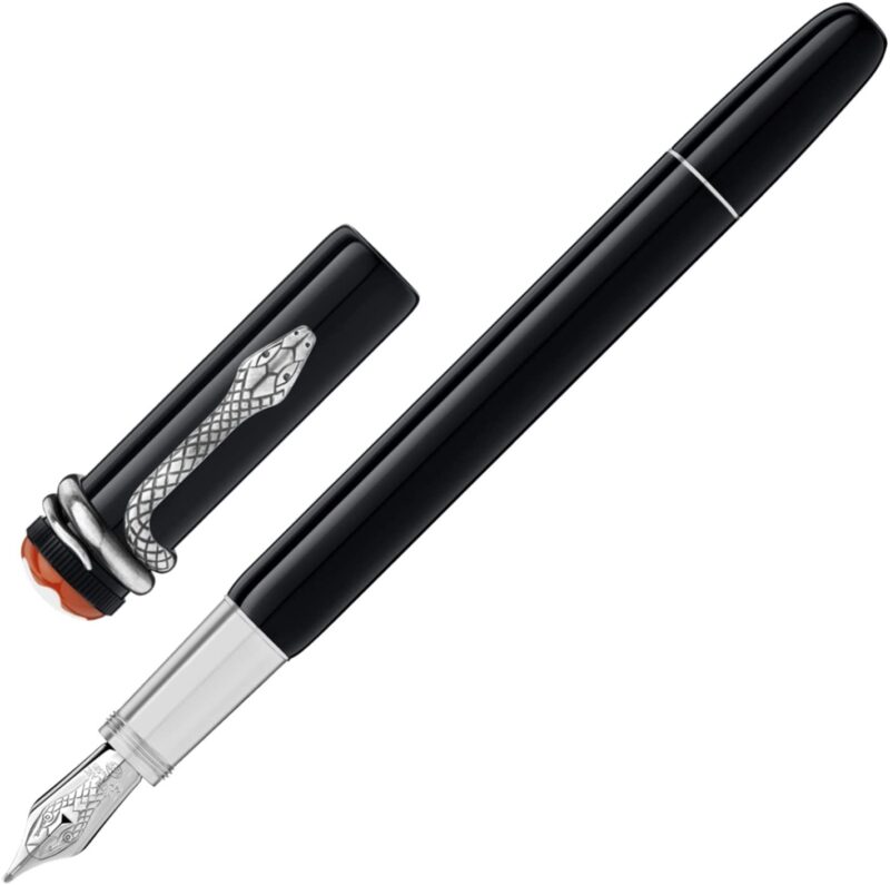 Montblanc Fountain Pen (114722) - Black - Heritage - Rouge Et Noir
