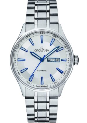 Grovana St. Andrews Stainless Steel Silver Dial Quartz 1194.1132 Men's Watch