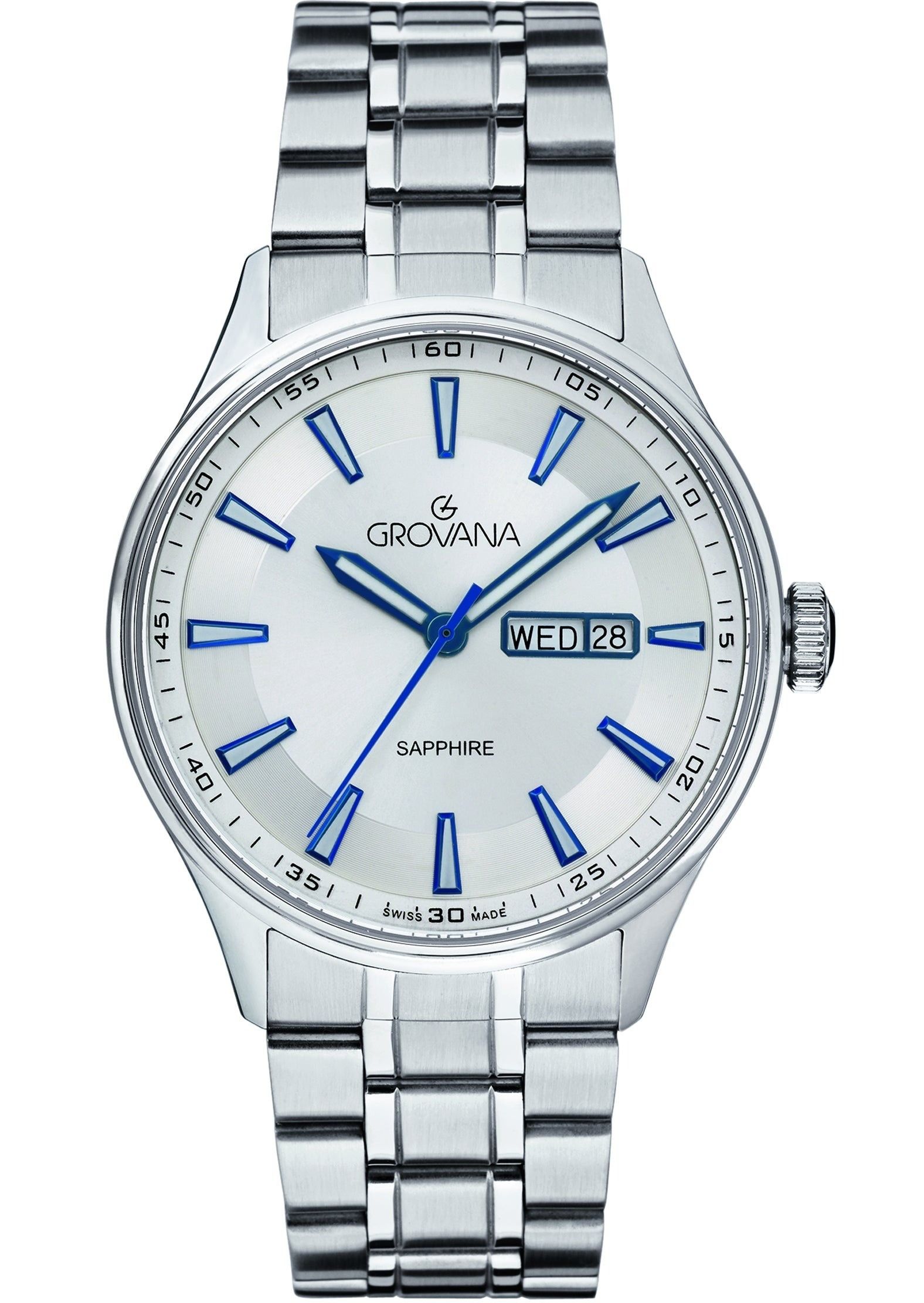 Grovana St. Andrews Stainless Steel Silver Dial Quartz 1194.1132 Men's Watch 1 Grovana St. Andrews Stainless Steel Silver Dial Quartz 1194.1132 Men's Watch