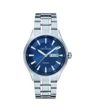 Grovana St. Andrews Stainless Steel Blue Dial Quartz 1194.1135 Men's Watch