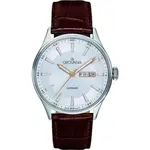 Grovana St. Andrews Leather Strap Silver Dial Quartz 1194.1528 Men's Watch