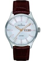 Grovana St. Andrews Leather Strap Silver Dial Quartz 1194.1528 Men's Watch