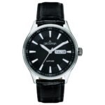 Grovana St. Andrews Leather Strap Black Dial Quartz 1194.1537 Men's Watch