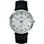 Grovana Belleville Leather Strap Silver Dial Quartz 1276.5532 Men's Watch