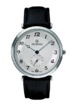 Grovana Belleville Leather Strap Silver Dial Quartz 1276.5532 Men's Watch