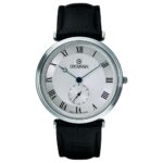 Grovana Belleville Leather Strap Silver Dial Quartz 1276.5538 Men's Watch