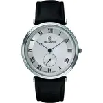 Grovana Belleville Leather Strap Silver Dial Quartz 1276.5538 Men's Watch