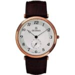 Grovana Belleville Leather Strap Silver Dial Quartz 1276.5562 Men's Watch