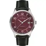 Grovana Kensington Leather Strap Bordeaux Dial Quartz 1305.1536 Men's Watch