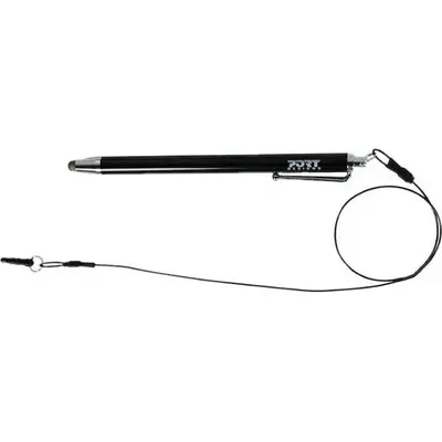 Port Designs Metallic Tip Stylus with 40cm Cable - Black