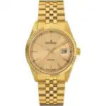 Grovana Kensington Royal Gold Tone Stainless Steel Champagne Dial Quartz 1542.1111 Men's Watch