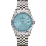 Grovana Kensington Royal Stainless Steel Ice Blue Dial Quartz 1542.1131 Men's Watch