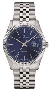 Grovana Kensington Royal Stainless Steel Blue Dial Quartz 1542.1135 Men's Watch