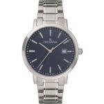 Grovana Kensington Traditional Stainless Steel Blue Dial Quartz 1550.1136 Men's Watch