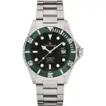 Grovana Key West Stainless Steel Black Dial Automatic Diver's 1571.2134 300M Men's Watch