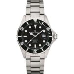 Grovana Key West Stainless Steel Black Dial Automatic Diver's 1571.2137 300M Men's Watch