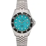 Grovana Key West Celebration Stainless Steel Ice Blue Dial Automatic Diver's 1571.2231 300M Men's Watch