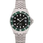 Grovana Key West Stainless Steel Black Dial Automatic Diver's 1571.2234 300M Men's Watch