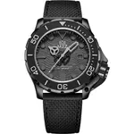 M2Z Diver 200 Sapphire Glass Black Strap Black Dial Automatic Diver's 200-009 200M Men's Watch