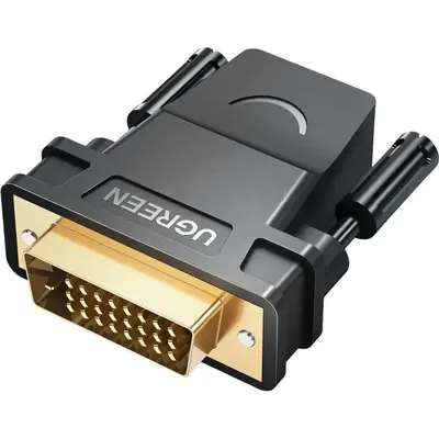 UGREEN 20124-20124 DVI (24+1) Male to HDMI Female Adapter - Black
