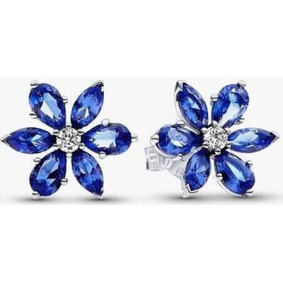 Pandora Jewelry Sparking Blue Herbariumcluster Stud Earrings (292407C01) Women JEWELRY