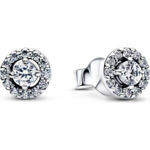 Pandora Jewelry Sparkling Solitaire & PavÉ Stud Earrings (293019C01) Women JEWELRY