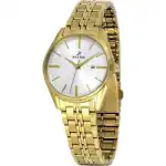 Westar Profile Gold Tone Stainless Steel White Dial Quartz 40210GPN107 Women's Watch