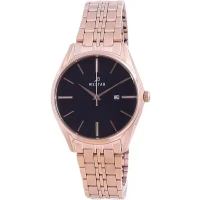 Westar Black Dial Two Tone Stainless Steel Quartz 40210 PPN 603 Women's Watch