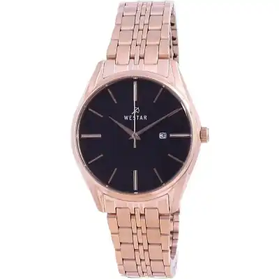 Westar Black Dial Two Tone Stainless Steel Quartz 40210 PPN 603 Women's Watch