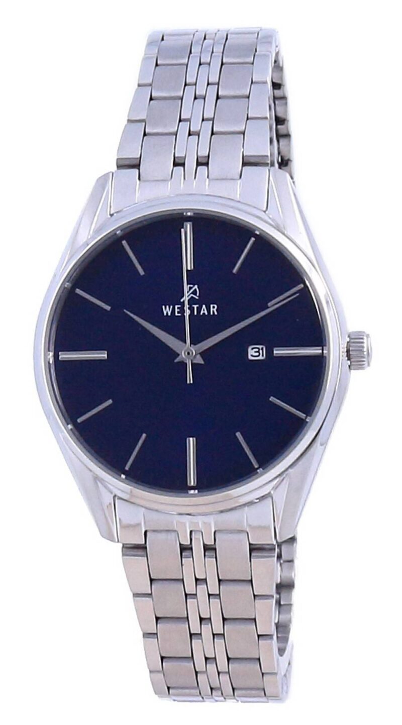 Westar Blue Dial Stainless Steel Quartz 40210 STN 104 Women's Watch Westar Blue Dial Stainless Steel Quartz 40210 STN 104 Women's Watch