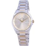 Westar Champagne Dial Two Tone Stainless Steel Quartz 40212 CBN 102 Women's Watch