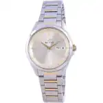 Westar Champagne Dial Two Tone Stainless Steel Quartz 40212 CBN 102 Women's Watch