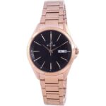 Westar Black Dial Rose Gold Tone Stainless Steel Quartz 40212 PPN 603 Women's Watch
