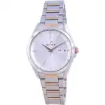 Westar Silver Dial Two Tone Stainless Steel Quartz 40212 SPN 607 Women's Watch