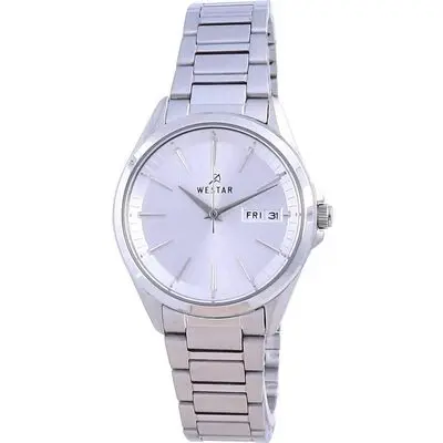 Westar Silver Dial Stainless Steel Quartz 40212 STN 107 Women's Watch