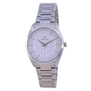 Westar Silver Dial Stainless Steel Quartz 40213 STN 107 Women's Watch