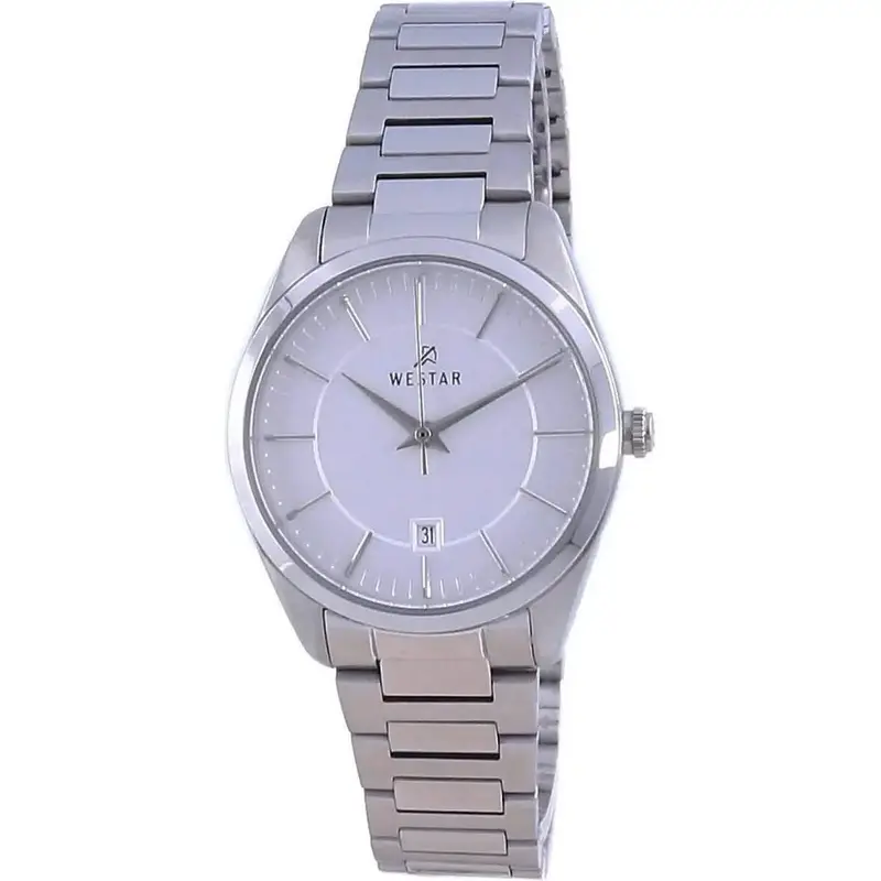 Westar Silver Dial Stainless Steel Quartz 40213 STN 107 Women's Watch