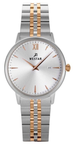 Westar Profile Two Tone Stainless Steel Silver Dial Quartz 40215SPN607 Women's Watch