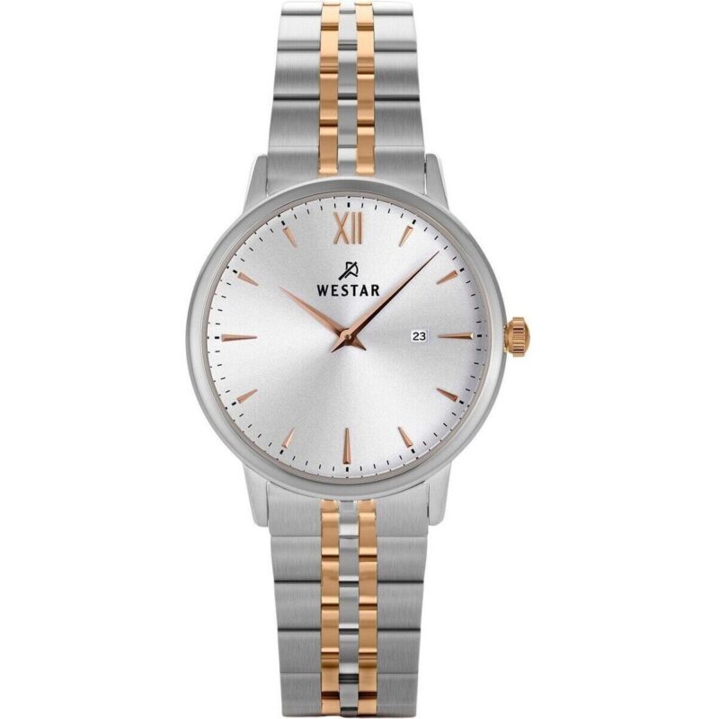 Westar Profile Two Tone Stainless Steel Silver Dial Quartz 40215SPN607 Women's Watch