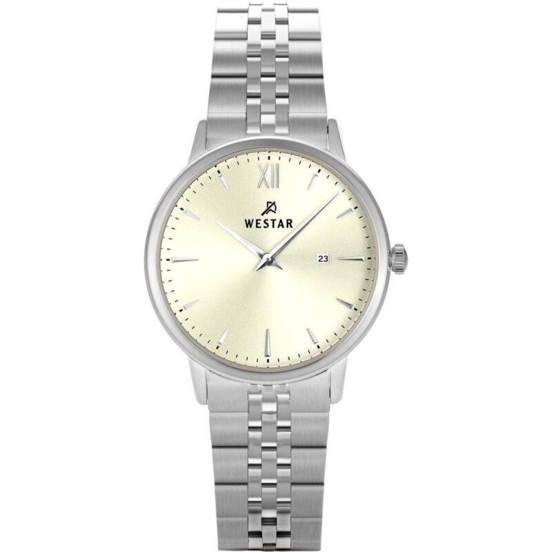 Westar Profile Stainless Steel Light Champagne Dial Quartz 40215STN102 Women's Watch