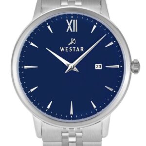 Westar Profile Stainless Steel Blue Dial Quartz 40215STN104 Women's Watch