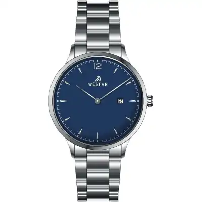 Westar Profile Stainless Steel Blue Dial Quartz 40218STN104 Women's Watch