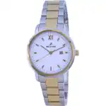 Westar White Dial Two Tone Stainless Steel Quartz 40245 CBN 101 Women's Watch