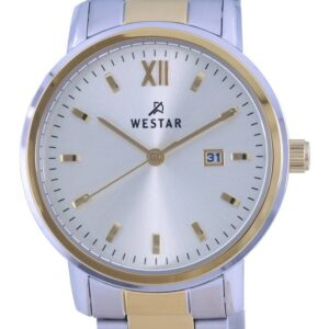 Westar Silver Dial Two Tone Stainless Steel Quartz 40245 CBN 102 Women's Watch